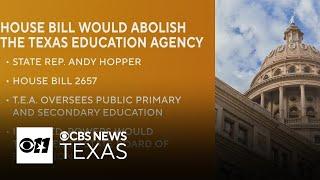 Texas lawmaker pushes to abolish Texas Education Agency