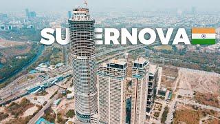 Tallest Building in North India, SUPERNOVA Spira, Noida | Drone view | 4k