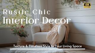 Rustic Chic Interior Decor Ideas: How to Bring Warmth, Texture & Timeless Style to Your Living Space