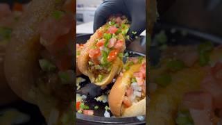 Giant Beef Chili Dogs  #food #foodie #shorts