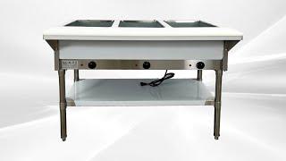 NSF commercial 3 grid electric steam table insulated rice table fast food table 120V NH-3-120