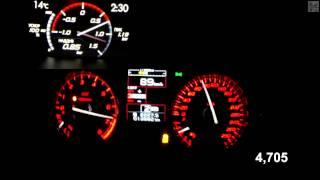 Subaru WRX STI Boost View Acceleration 0-100 km/h (Measured by Racelogic)