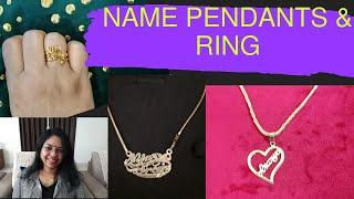 Name Pendants & ring | Jubail | KSA | Ananyammm