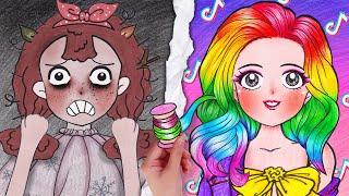 ELSA, RAPUNZEL, PONY Which DISNEY PRINCESS Are You? Stop Motion Paper | Seegi Story