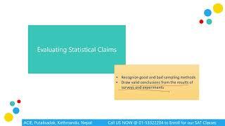 SAT Prep Day 7: Math - Probability, Relative Frequency, and Evaluating Statistical Claims
