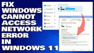 How To Fix Windows Cannot Access Network Error in Windows 11/10 [Solution]