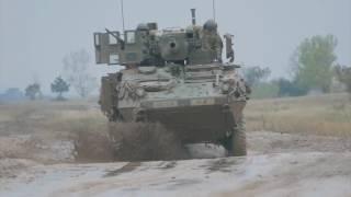 US Army   Stryker 8X8 Armoured Vehicles and T 72 Main Battle Tanks 1080p