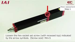 ELECYLINDER Maintenance Video - M6 Motor Replacement - For Small Size Actuator Model EC-S4 & EC-RR4