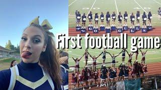 First Football game of the Season Cheer Vlog!