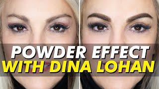 Dina Lohan eyebrow transformation | Powder Effect brows by Nadia Afanaseva | Eye Design New York