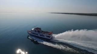Star Line Mackinac Island Hydro Jet Ferry Departs to Mackinac Island from Mackinaw City Michigan