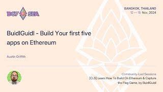 BuidlGuidl - Build Your first five apps on Ethereum