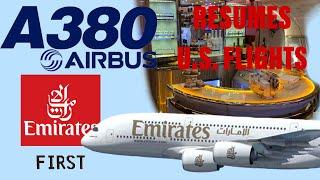 Emirates A380 First Class DXB-JFK | The 380 returns!