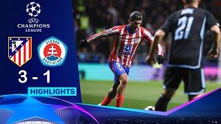 Atletico Madrid vs Slovan Bratislava 3-1 HIGHLIGHTS | UEFA Champions League 24/25