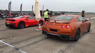 Nissan GT-R R35 vs Ferrari 488 Pista