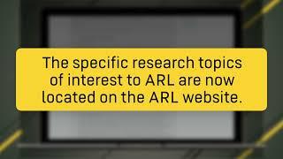 DEVCOM ARL Broad Agency Announcement Update