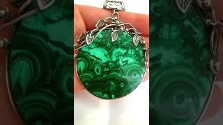 ПРОДАНО Кулон"Флора"малахит,серебро 925 #jewellery #shorts #fashion #sunsvet #handmade #stone