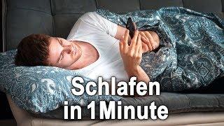 Einschlafen in 1 Minute Trick | Selbstexperiment