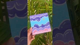 Easy canvas idea. Canvas painting for beginners. #easy #art #beginnerart #beginnerfriendly #artistic