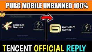 PUBG MOBILE UNBANNED IN INDIA OFFICIAL REPLY FROM TENCENT ITENCENT WILL BANNED