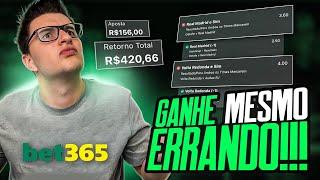 Estratégia BET365 - Ganhe dinheiro com múltiplas mesmo errando