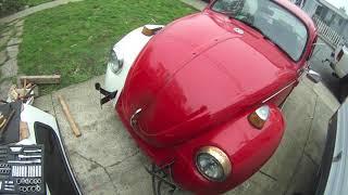 VW Bug Body Work Begins