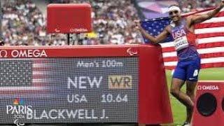 News Update : Jaydin Blackwell Sets New 100m World Record at Paris Paralympics!