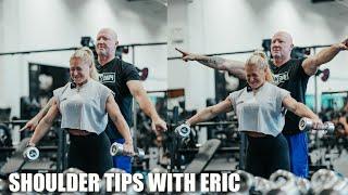 BURNING SHOULDER WORKOUT WITH ERIC. TIPS TO GROW YOUR SHOULDERS