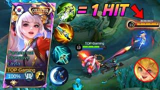 FINALLY!! I GOT MAX DAMAGE USING THIS NEW LAYLA BROKEN BUILD!!! - MLBB