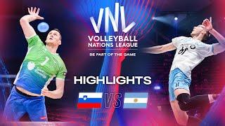  SLO vs.  ARG - Quarter Finals | Highlights | Men's VNL 2024