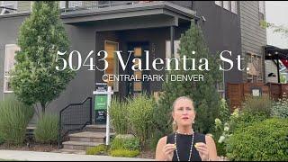 5043 Valentia St #103 | Luxury Townhome | Central Park Denver