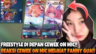 REAKSI CEWEK ON MIC MELIHAT FREESTYLE FANNY DAFFAXML!!