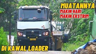 Muatannya makin hari makin ekstrim! Moving RIG Gunung karaha bodas, Truk Renault, truk Volvo pt chas