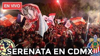 SERENATA a CHIVAS en HOTEL de CONCENTRACIÓN en CDMX ¡LOCURA TOTAL! AMÉRICA vs CHIVAS EN VIVO