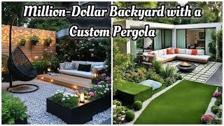 How to Make a Small Pergola Look Spacious and Stylish | Modern Patio Design Ideas | Diy Gazebo