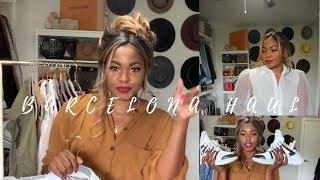 MY BARCELONA FASHION HAUL || ZARA + BERSHKA + LOUIS VUITTON