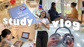 STUDY VLOG  | ucla final exams, mental breakdowns, finding balance, sony headphone unboxing 