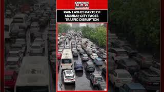 Heavy Rain Triggers Traffic Jam On Mumbai-Thane Road, IMD Issues Orange Alert| Watch #shorts