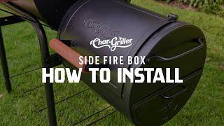 How to Install the Char-Griller Side Fire Box | Char-Griller