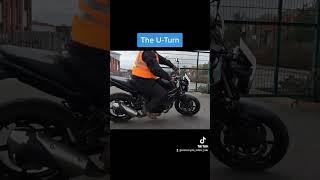 The U-Turn - Practice makes perfect... #motorcycle #learntoride #motorbike #moto #motorcycletips