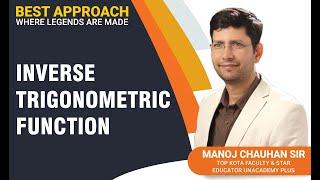  JEE Mathematics | ITF | by Manoj Chauhan Sir - Best Approach