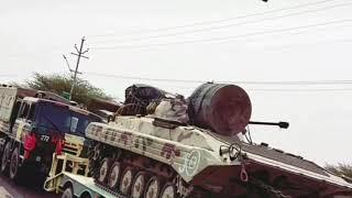 INDIAN ARMY BMP-2 30mm Canon Testing & Transport