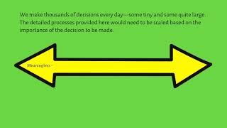 Decision Making & Project Management