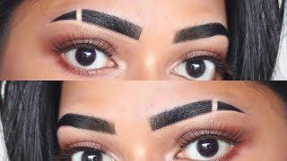 How To fake CUT/SLIT Eyebrows in 2 mins | Eyebrow Tutorial