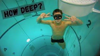 How Deep is this Pool!! Freediving at a Navy Training Facility!