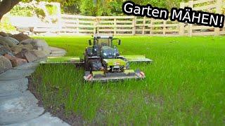 MOW THE GARDEN POND like a PRO! BLADES FLY! Let's Play RC Farming #31 - 4K