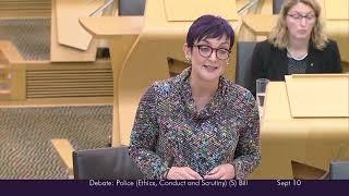 Stage 1 Debate: Police (Ethics, Conduct and Scrutiny) (Scotland) Bill - 10 September 2024