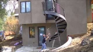 Custom Spiral Staircase Installation