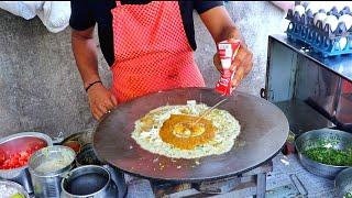 Surat's Most Famous Jumbo Triple Layer Delicious Egg Dishes | Egg Street Food | Indian Street Food