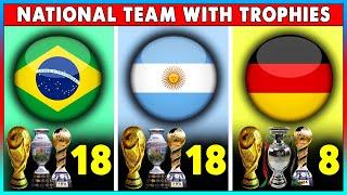 Top 30 National Team With Most Trophies In The World.